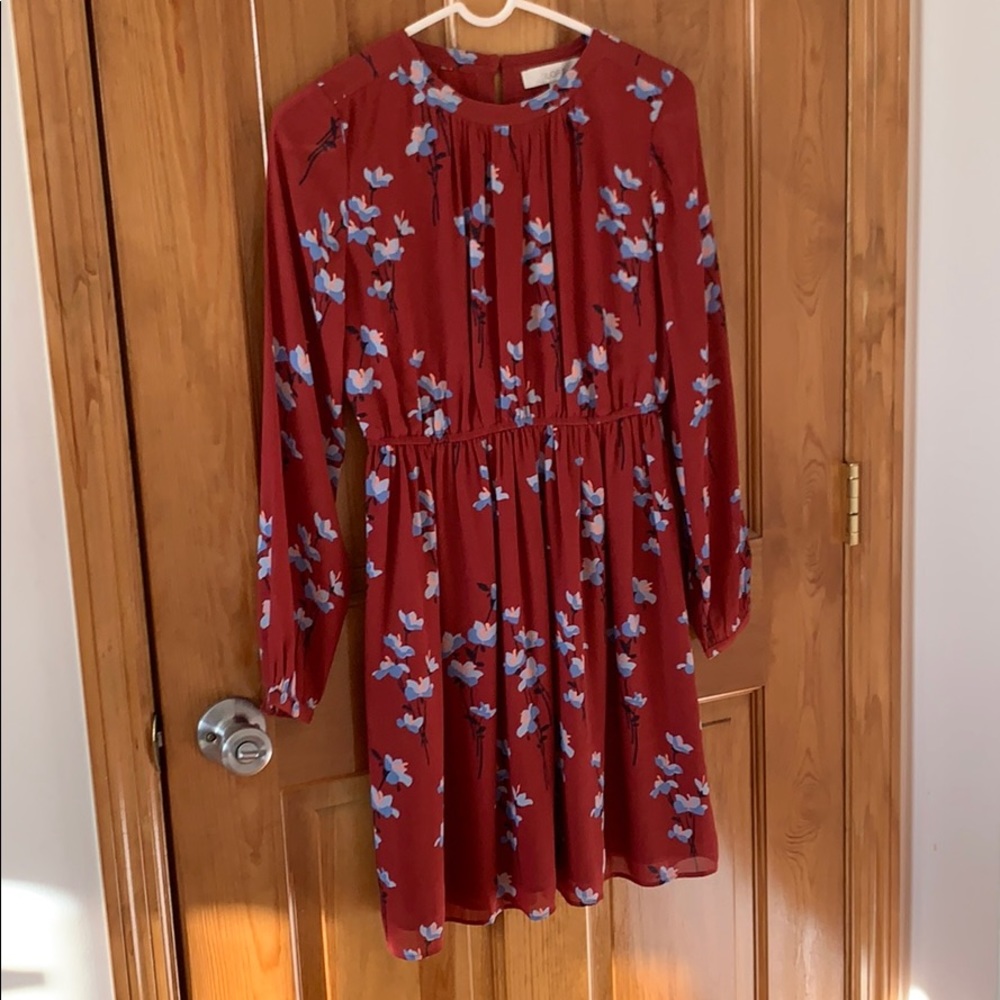 Ann Taylor Loft long sleeved dress